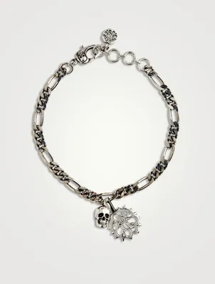 Studded Seal And Skull Bracelet