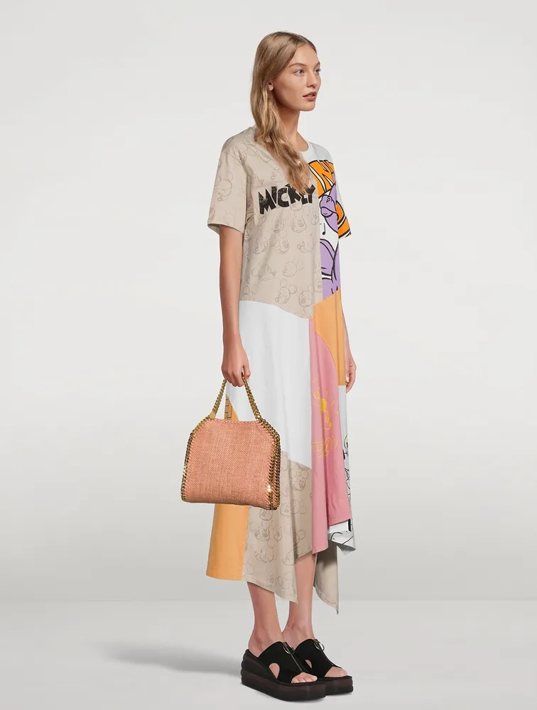 Mini Falabella Raffia Tote Bag