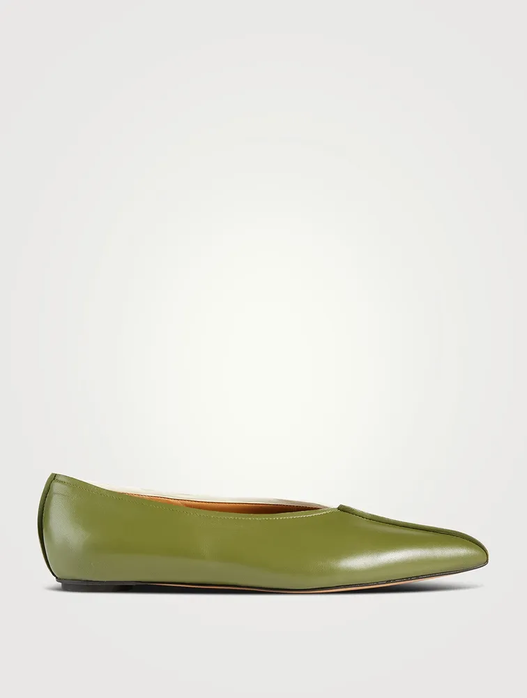 Dancer Colourblock Leather Flats