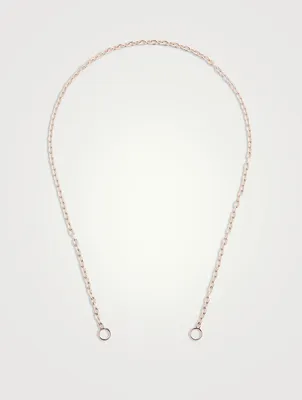16-Inch 14K Rose Gold Pulley Chain