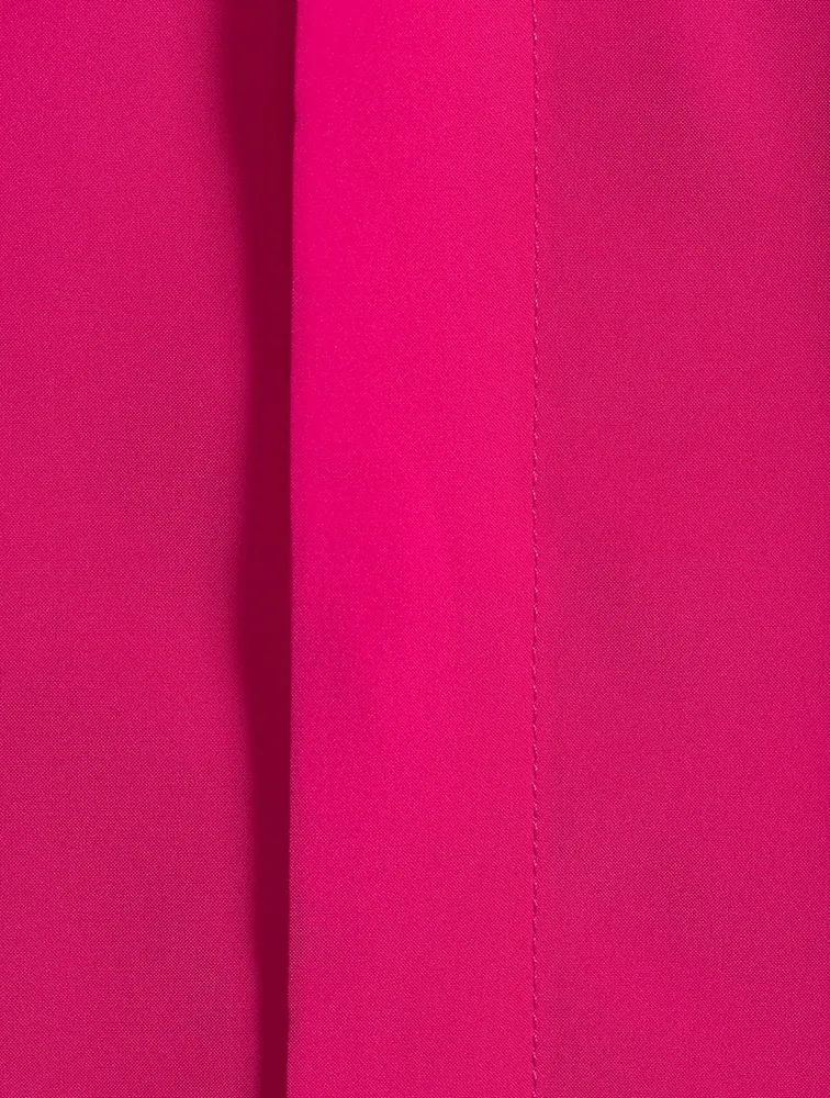 Silk Tie-Neck Blouse