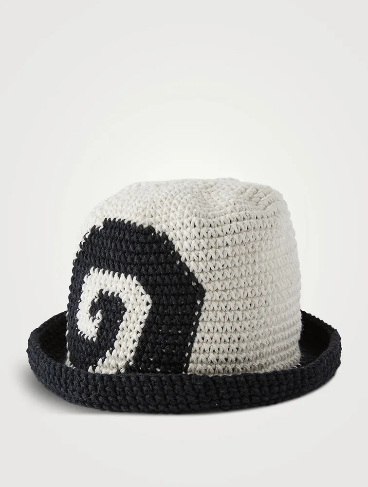 Swirly Crochet Rolled Brim Hat