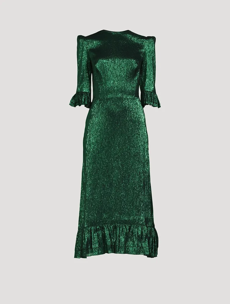 The Falconetti Metallic Midi Dress
