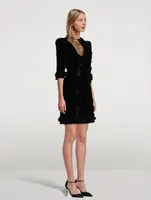 Cate Sparkle Velvet Mini Dress