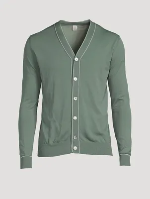 Cotton V-Neck Cardigan