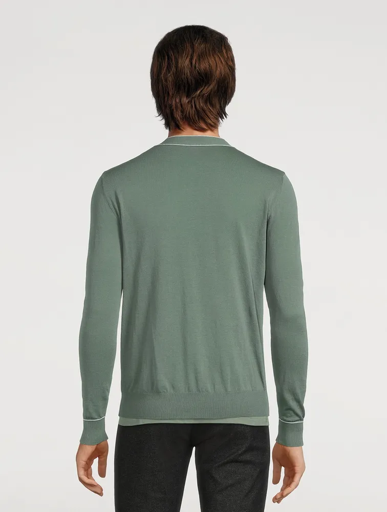 Cotton V-Neck Cardigan
