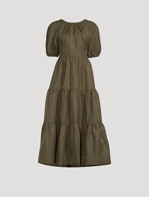 Bruna Tiered Midi Dress