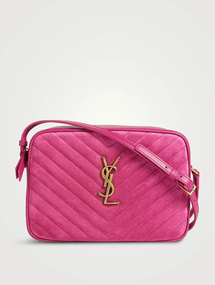 Lou YSL Monogram Suede Camera Bag