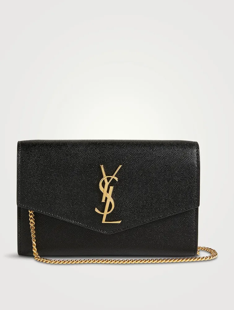 Uptown YSL Monogram Leather Clutch Bag