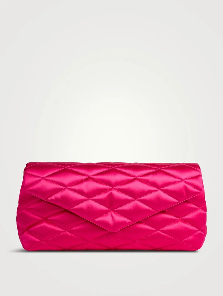 Sade Puffer Satin Clutch
