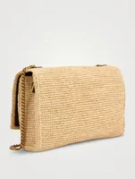 Medium Kate YSL Monogram Raffia Chain Bag