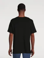 Oversized T-Shirt With Logo Silver Tape