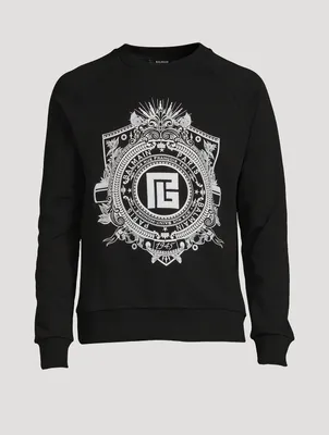 Cotton Embroidered Logo Sweatshirt
