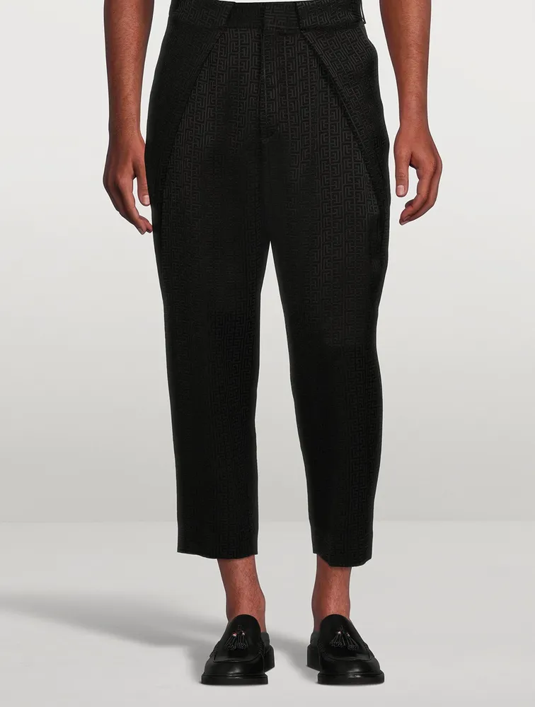 Mini Monogram Draped Pants