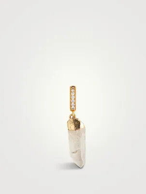 Rock Pavé Crystal Pendant