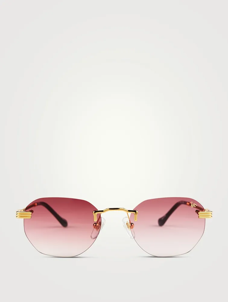 VF Detroit Player Drill Mount 24K Gold Sunglasses