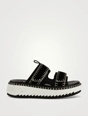 Lilli Leather Platform Slide Sandals