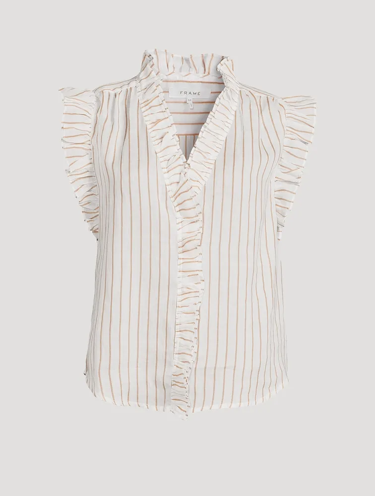 Lauren Ruffled Shirt Print