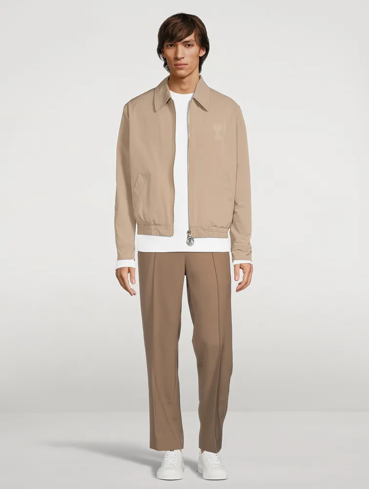 Wool-Blend Elasticated Waist Pants