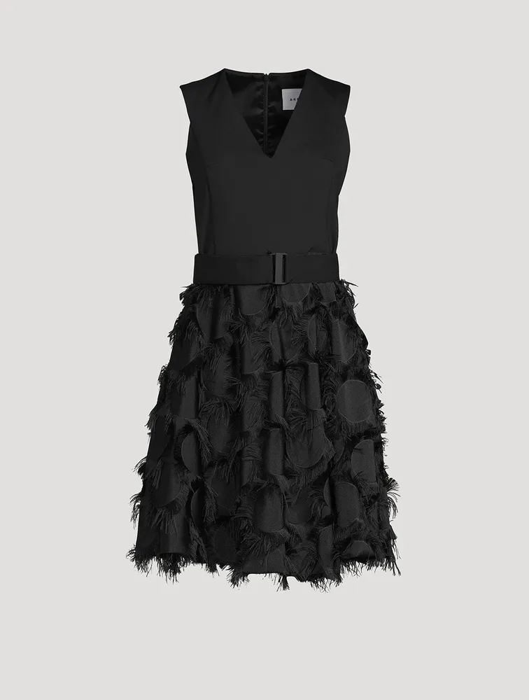 Belted Fil Coupé Dot Dress