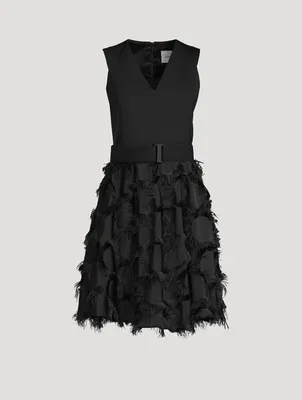 Belted Fil Coupé Dot Dress