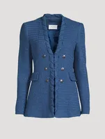 Whipstitch Tweed Blazer