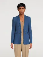 Whipstitch Tweed Blazer