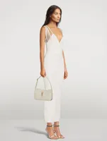 Bustier Gown With Sheer Overlay