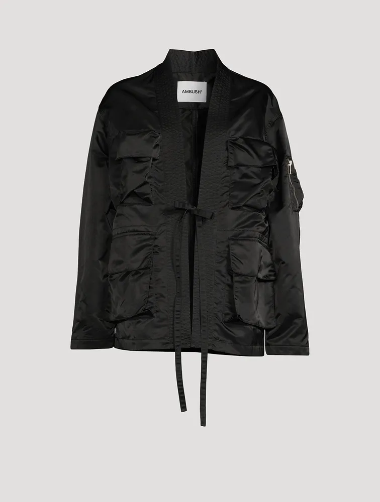 Satin Cargo Jacket