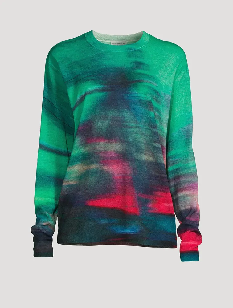 Jentien Printed Sweater