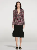 Beau Double-Breasted Jacket People Print