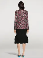 Beau Double-Breasted Jacket People Print