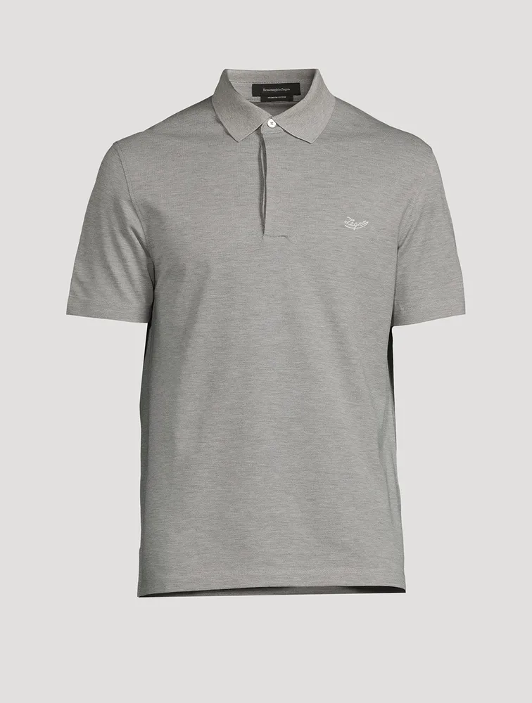 Cotton Short-Sleeve Polo Shirt