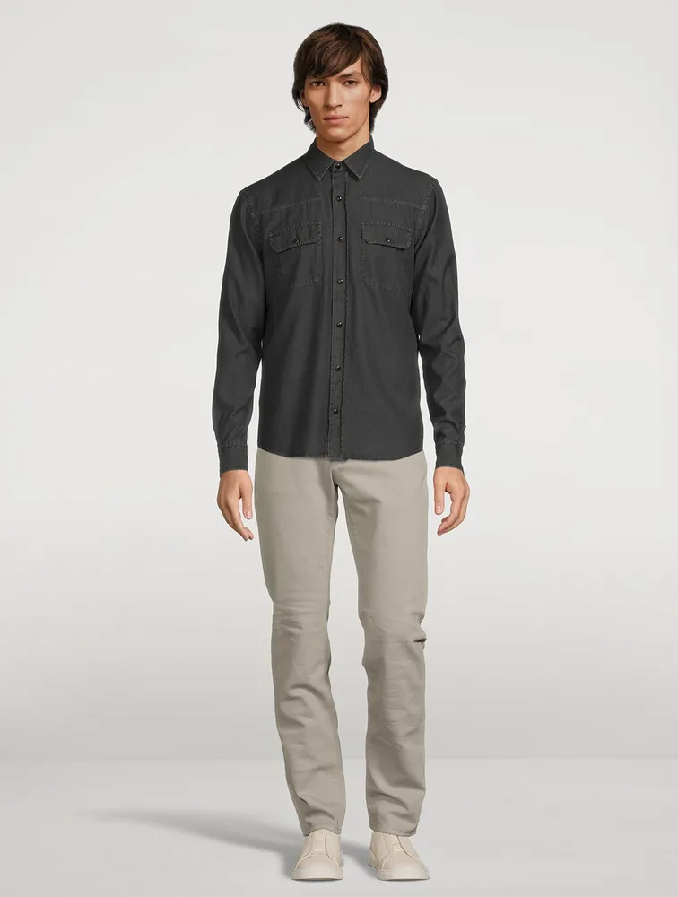 Cotton Western Denim Shirt