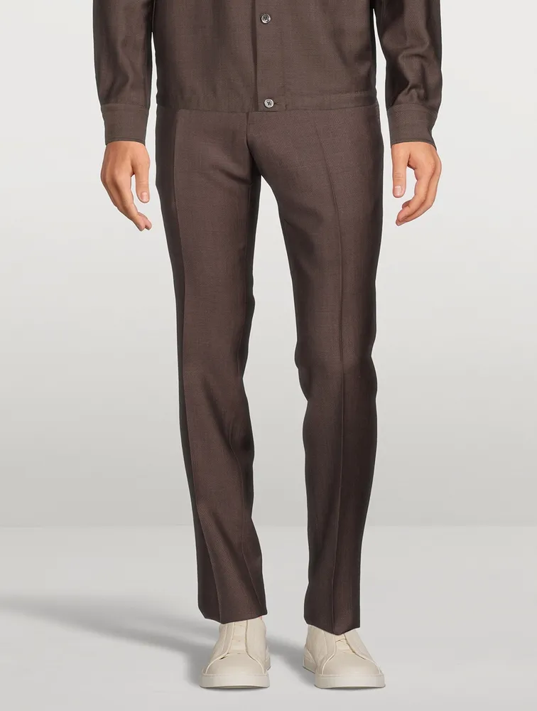 Wool And Mohair Pants