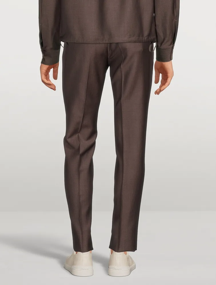 Wool And Mohair Pants