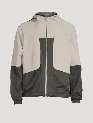 Nylon Zip Jacket With Hood
