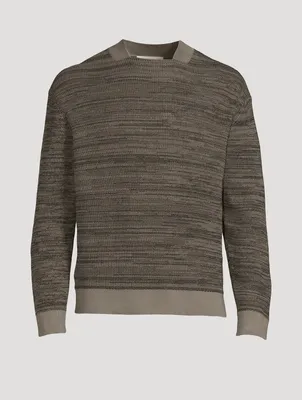 Cotton Waffle-Stitch Sweater