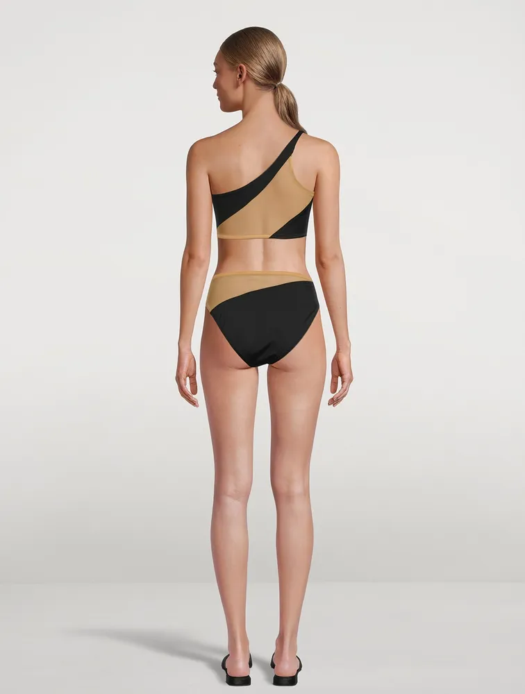 Snake Mesh Bikini Bottoms