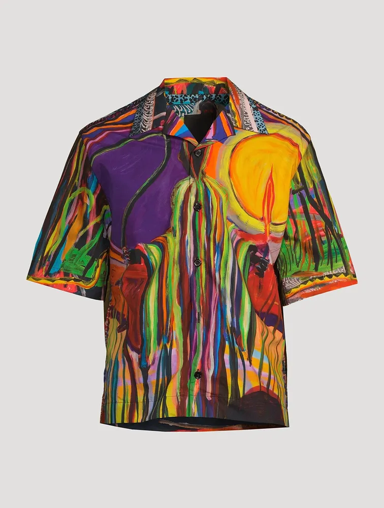 Hawaiian Shirt With Reaper Print