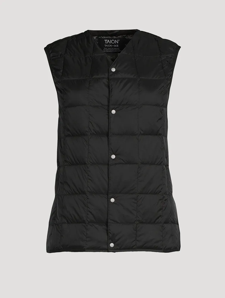 V-Neck Down Vest