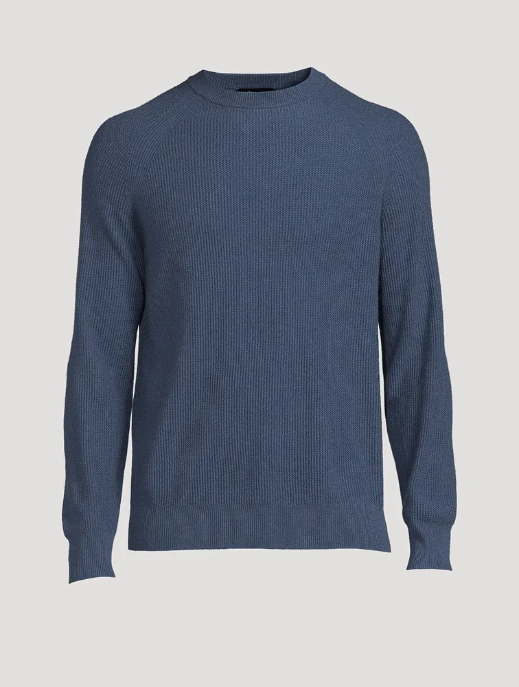 Cashmere Waffle-Knit Sweater