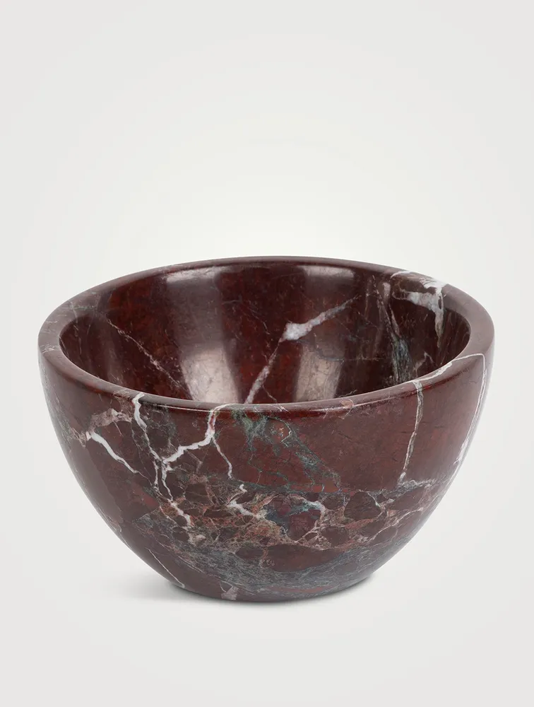 Medium Burgundy Marble Bowl