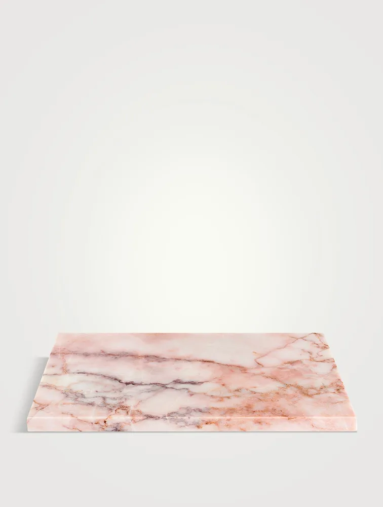 Medium Pink Marble Rectangular Serving Board