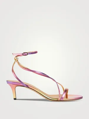 Amily Metallic Leather Sandals