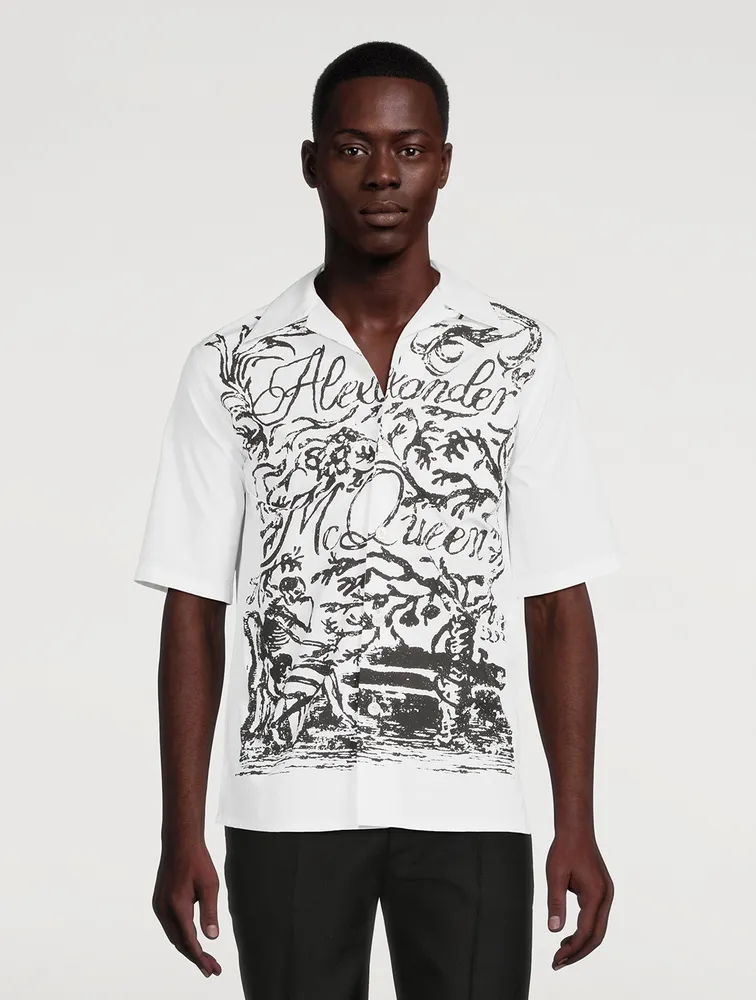 Cotton Short-Sleeve Graphic Shirt