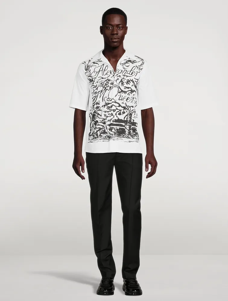 Cotton Short-Sleeve Graphic Shirt