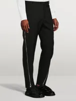 Wool Pants With Zip Detail