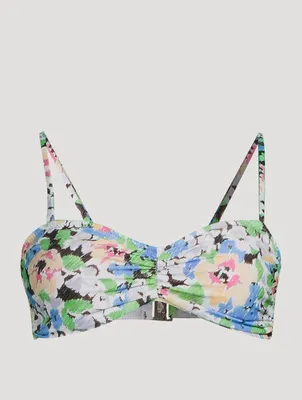 Convertible Bikini Top Floral Print