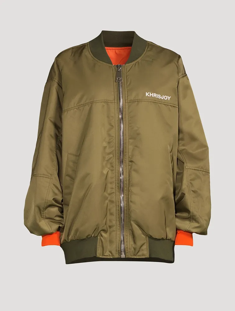 Satin Bomber Jacket